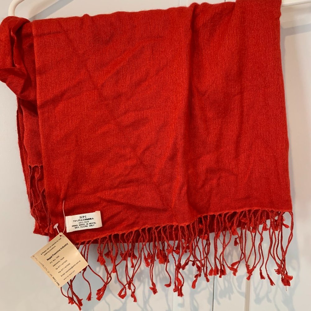 Red Pashmina Scarf/Shawl
